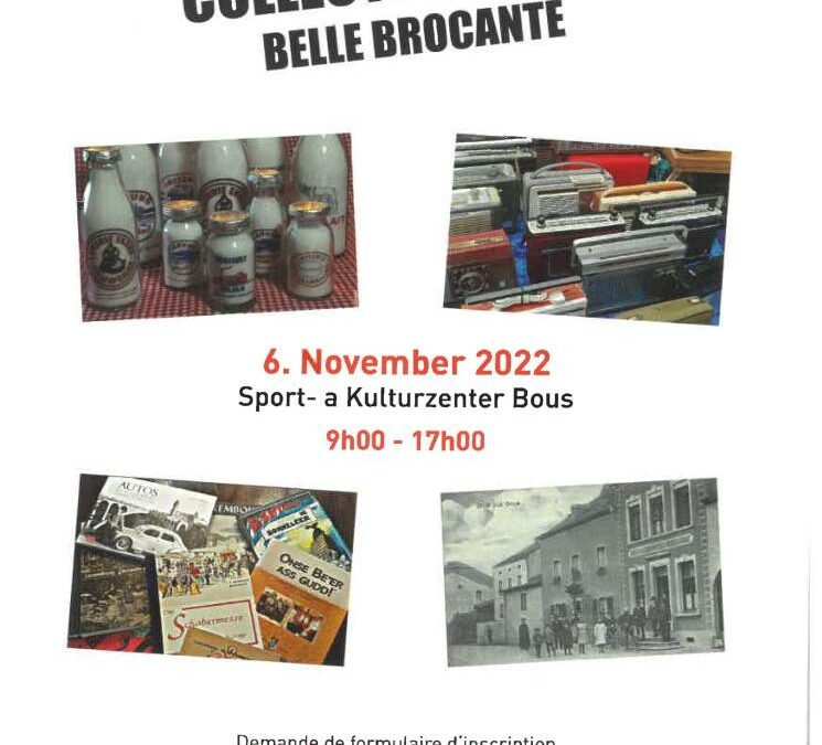 Bourse des collectionneurs / Belle brocante 6/11/2022